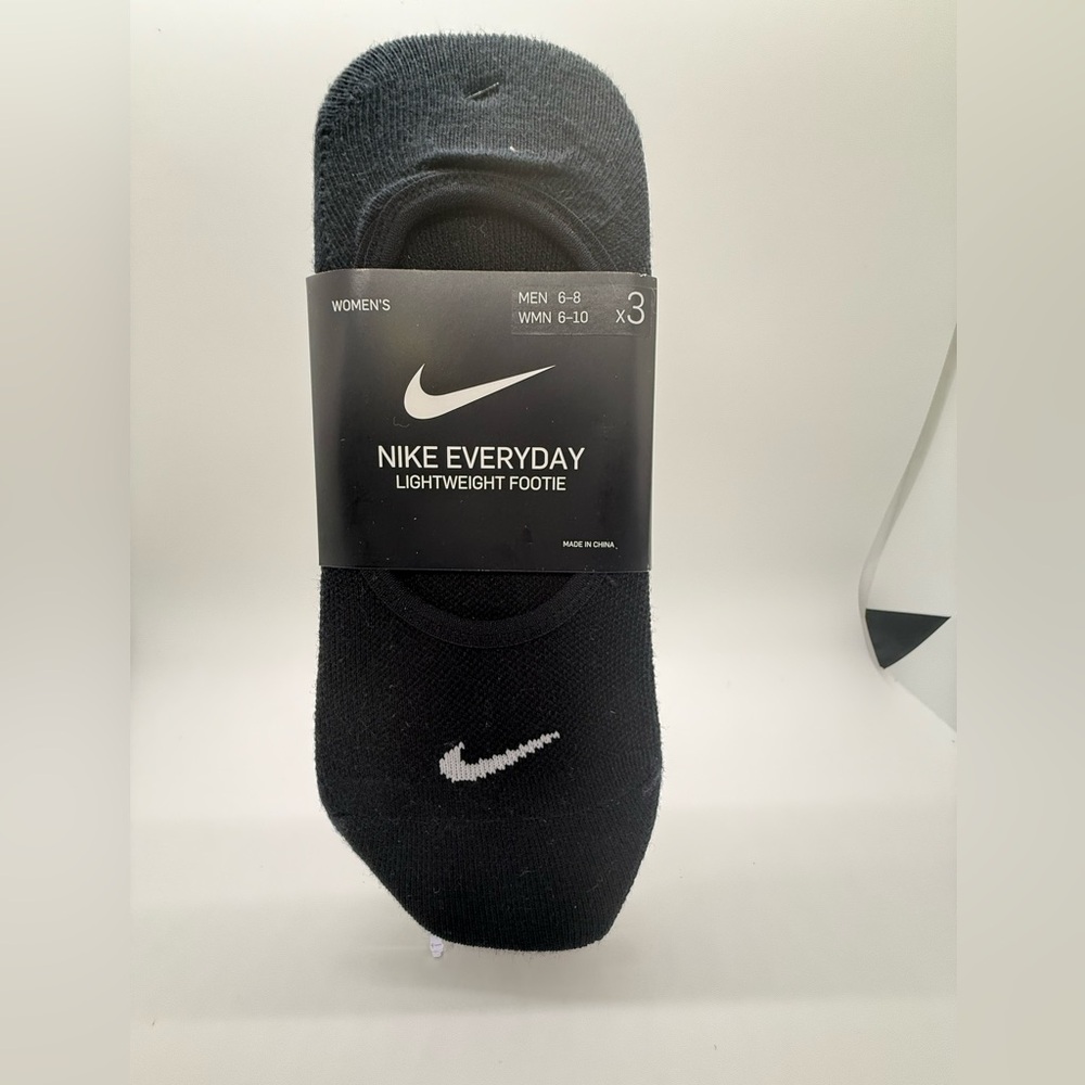 Nike Everyday Black, Beige and White Footie Socks